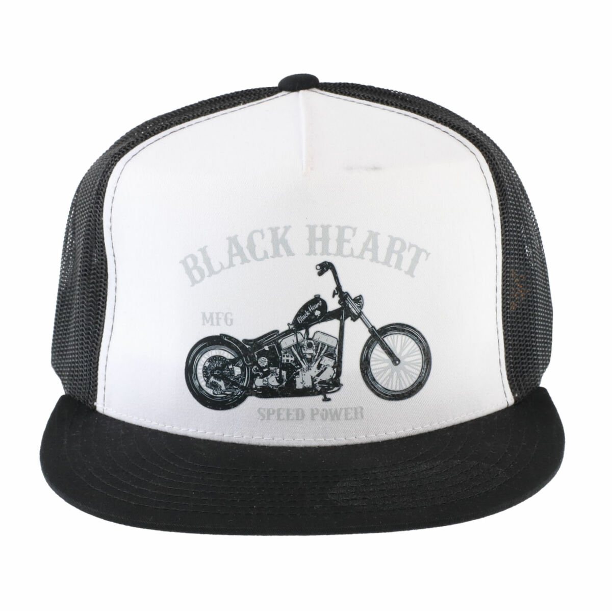 Kappe BLACK HEART - BOBBER - WHT