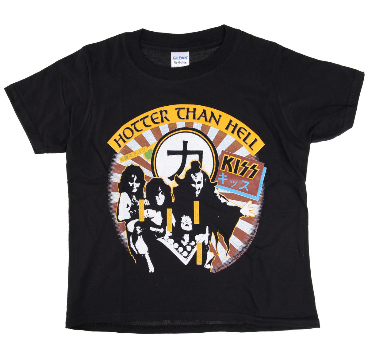 Kinder T-Shirt Metal Kiss - Hotter Than Hell - LOW FREQUENCY XL