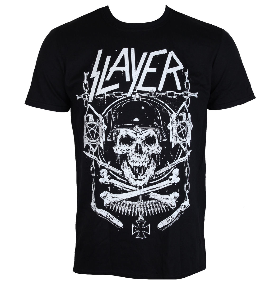 Herren T-Shirt Metal Slayer - Skull & Bones - ROCK OFF M