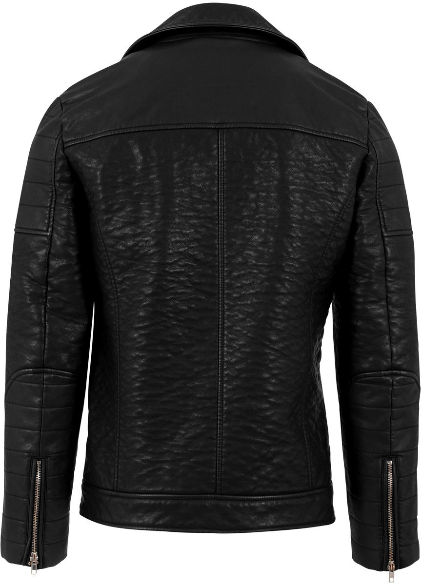 Frühling/Herbst Jacke - Leather Lmitation Biker - URBAN CLASSICS S