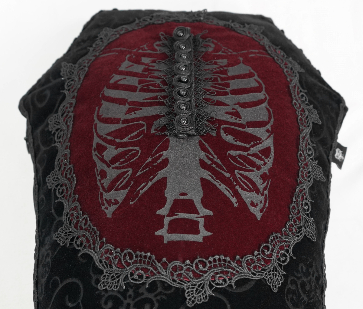 Kissen DEVIL FASHION - Skeleton Printing Coffin