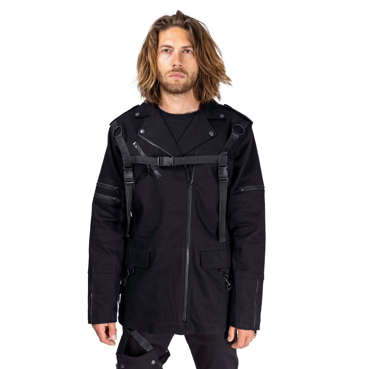 CHEMICAL BLACK - Herrenjacke- Mephisto - SCHWARZ L