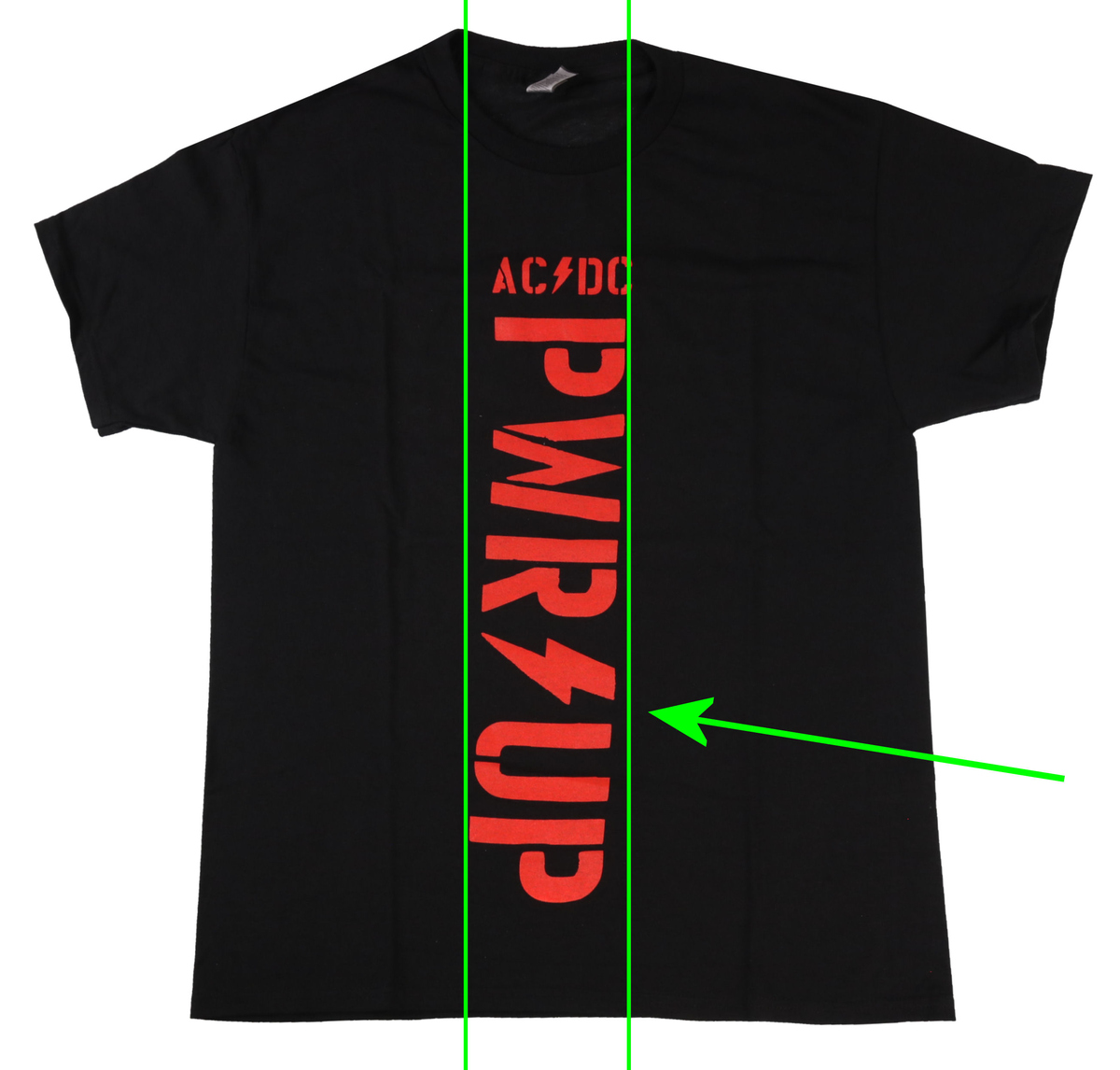 Herren T-Shirt - AC/DC - PWR Up,Tour2 - F.B.I. - BESCHÄDIGT L