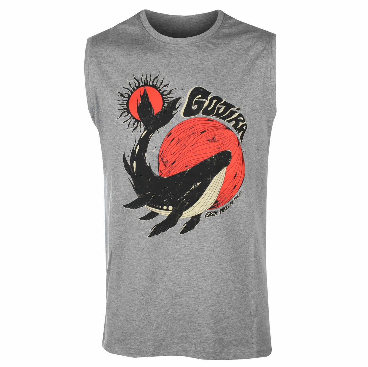 ROCK OFF - Herren Tanktop - Gojira - Whale - GRAU S