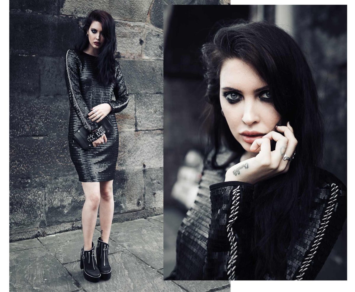 Damen Kleid DISTURBIA - THUNDERDOME 14