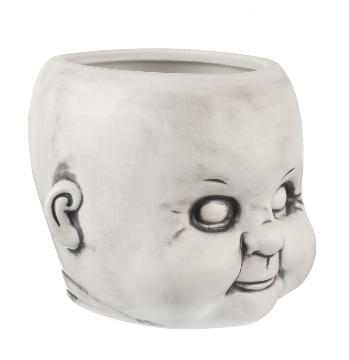 Vase (Dekoration) KILLSTAR - Dolls Head - Weiß